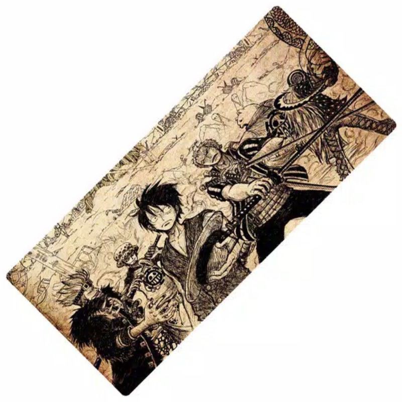 Mousepad One Piece XL Mousepad panjang 80x30cm Mousepad gaming jahit