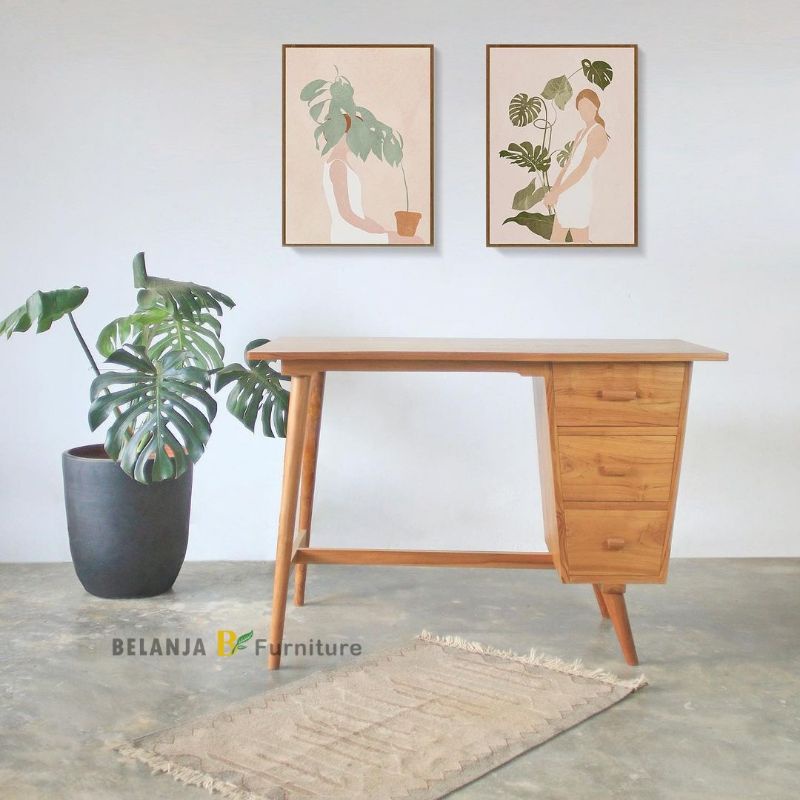 Meja Kerja Minimalis | Meja Kerja Jati | Minimalis Working Desk