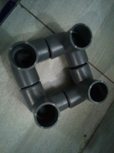 3 Way Sambungan Pipa Pvc 1 Abu-abu Utk Pembuatan Rak Hidroponik, Dll