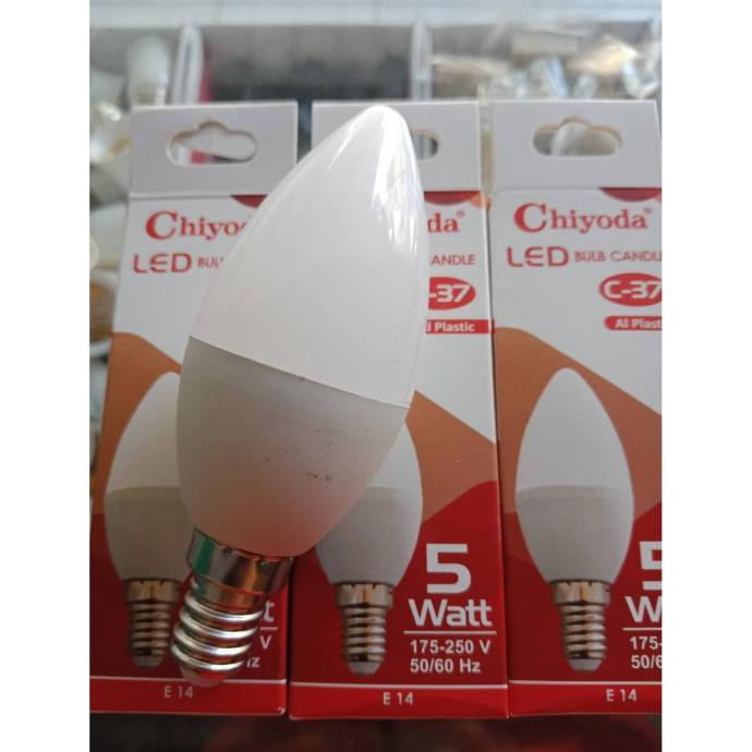 Jualan Lampu Candle Led Chiyoda E14 Lampu Jantung Led Chiyoda 5W 5Watt Putih Diskon
