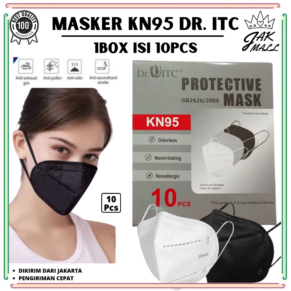 Masker KN95 DR.ITC Earloop isi 10 Pcs per Box JM