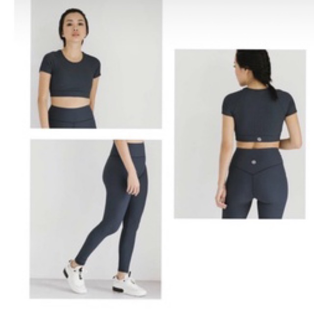 officially rise x patricia stephanie steph (sport bra only) navy size 10 - new with tag