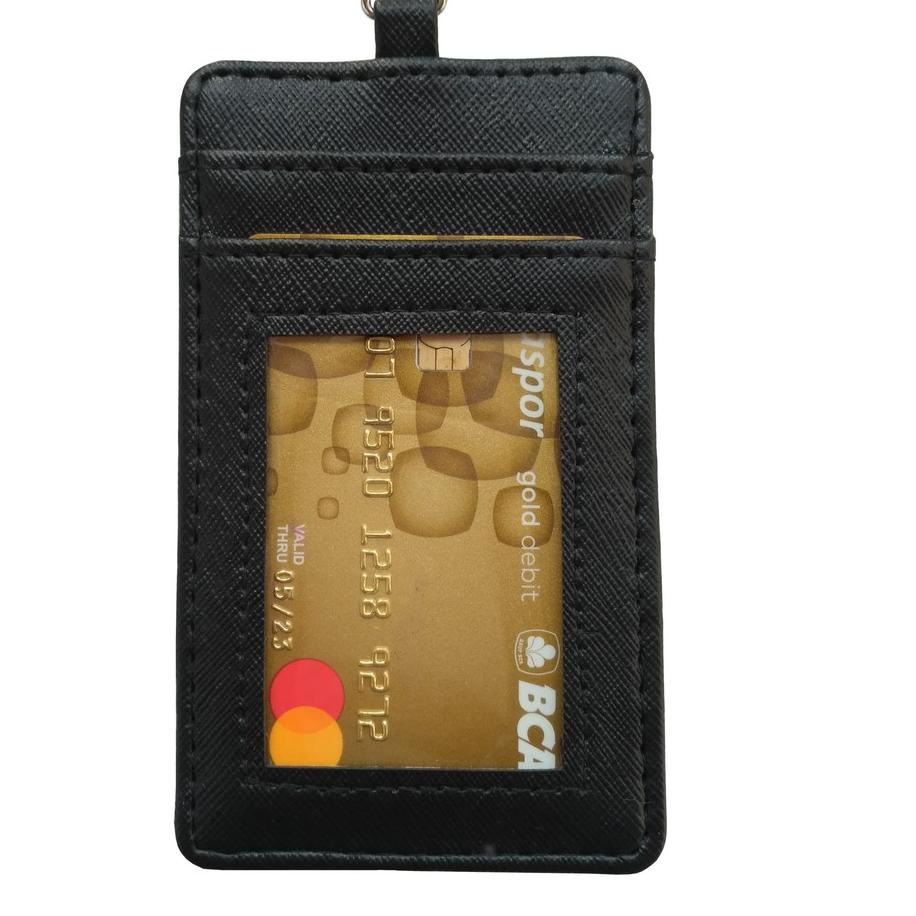 

지 LJ-Name Tag / Tali ID Card Holder / Gantungan ID Card Kulit Sintetis Flash Sale