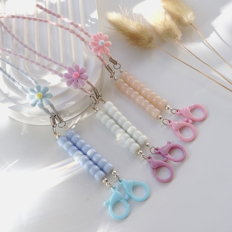 STRAP PENGAIT MASKER SERUT TABUNG (BEADS CLAYCHARM) BY NEWINSPIRE