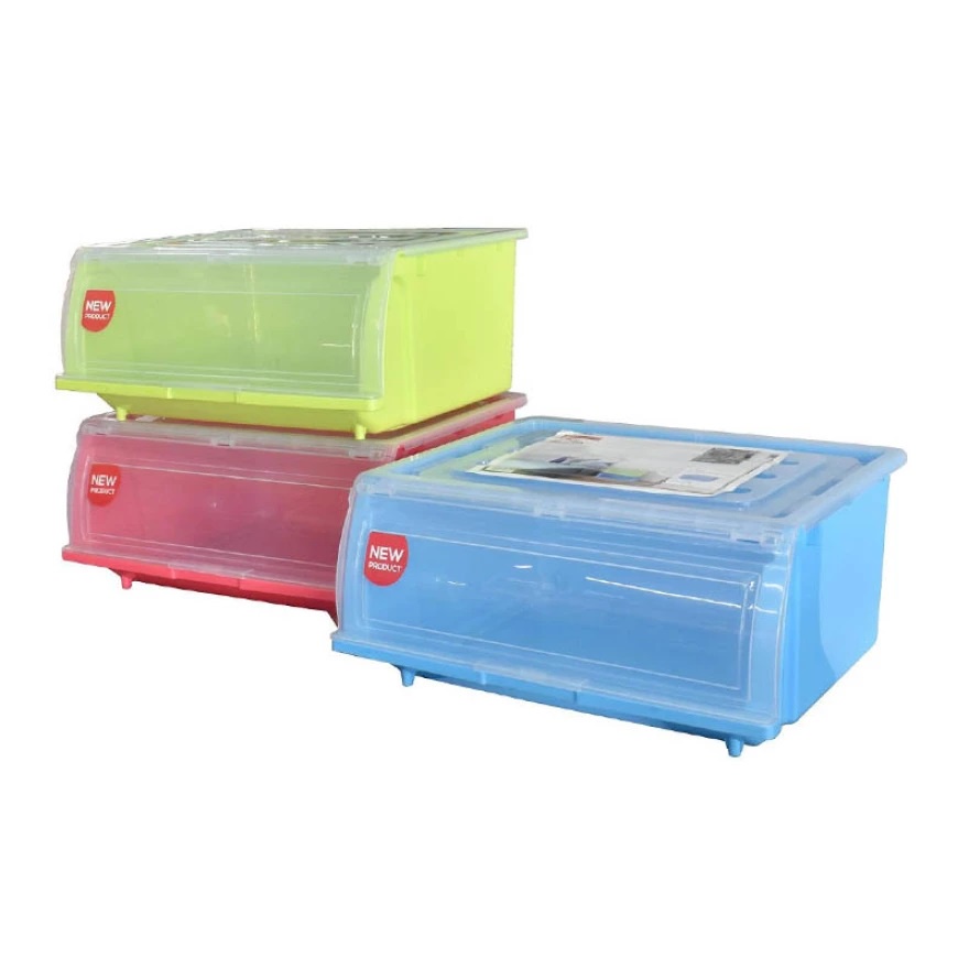 MASPION Stacko Box With Lid 33L B CC019 kotak serbaguna / storage box