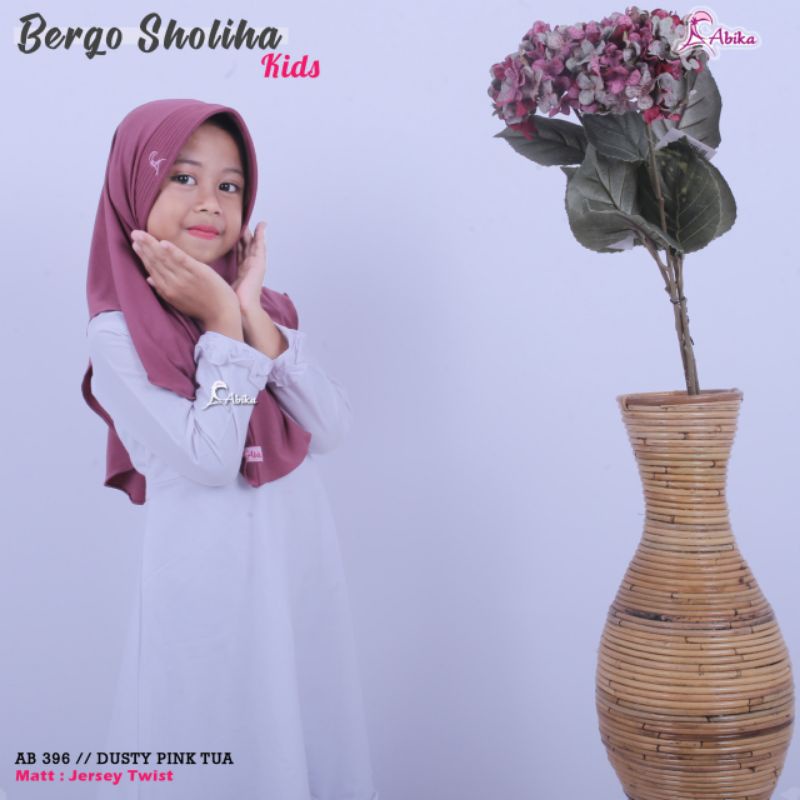 Bergo Sholiha kids by abika / Hijab anak/Jilbab sekolah/Jilbab instant