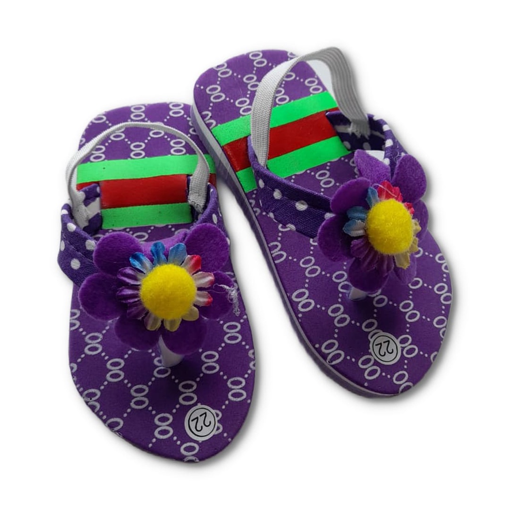 Sandal bayi motif bunga GG