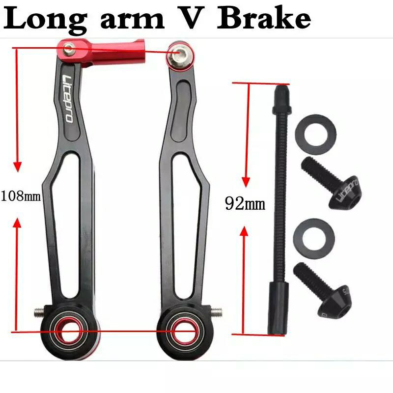 V Brake Rem Sepeda CNC Aluminum Alloy 7075 Litepro Long Arm