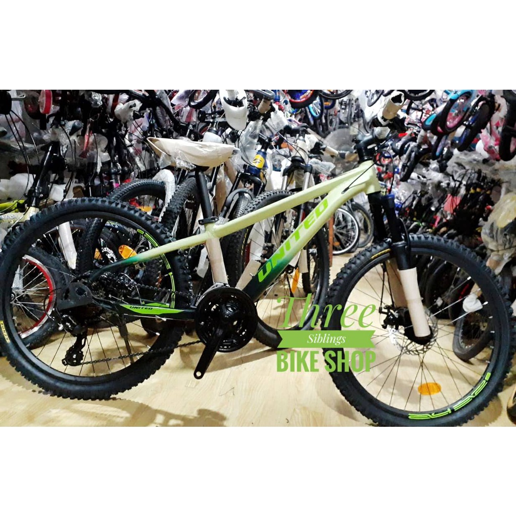 SEPEDA GUNUNG MTB UNITED STAVROS 24 INCH ALLOY SHIMANO DISC BRAKE