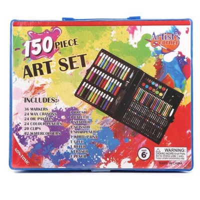 Crayon Warna Isi 150Pcs Full Set Coloring Krayon Pewarna Anak Tools Art Seni Kesenian Colorful Prakarya Melukis Paint Mewarnai Lukisan Kerajinan Tangan Draw Drawing Kertas Lukis Painting Kids Perlengkapan Menggambar Peralatan Drawing Color Grosir Prakarya