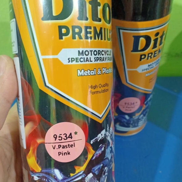 Pilok Pilox Cat Semprot DITON Premium Pastel Collection Vespa V 9534** Pastel Pink Pastel Merah Muda (400cc)
