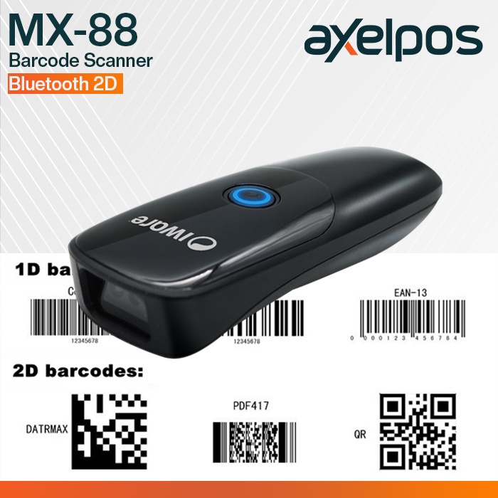 WIRELESS BARCODE SCANNER BLUETOOTH PROTABEL 2D IWARE MX88