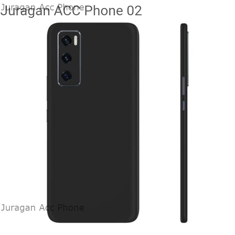 Soft Case Blackmatte Vivo Y11 Casing Silikon  Black Matte Hitam Polos Vivo Y11 Terbaik