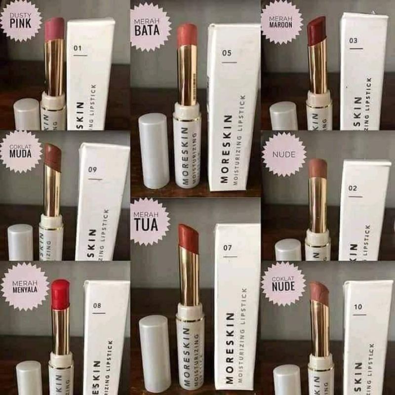 moreskin lipstik/moreskin lipcream/moreskin moisturizing lipstik/moreskin lipstik/lipstik nasa/lipst