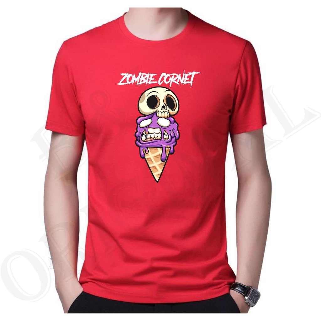 BS//TERLARIS//BAJU KAOS ZOMBIE CORNET TANGAN PENDEK PRIA DAN WANITA//GOOD QUALITY