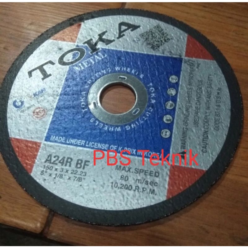 mata gerinda potong besi baja 6 inch