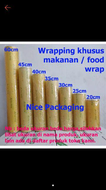 Plastik Wrapping Makanan / Food Wrap Uk 30cm