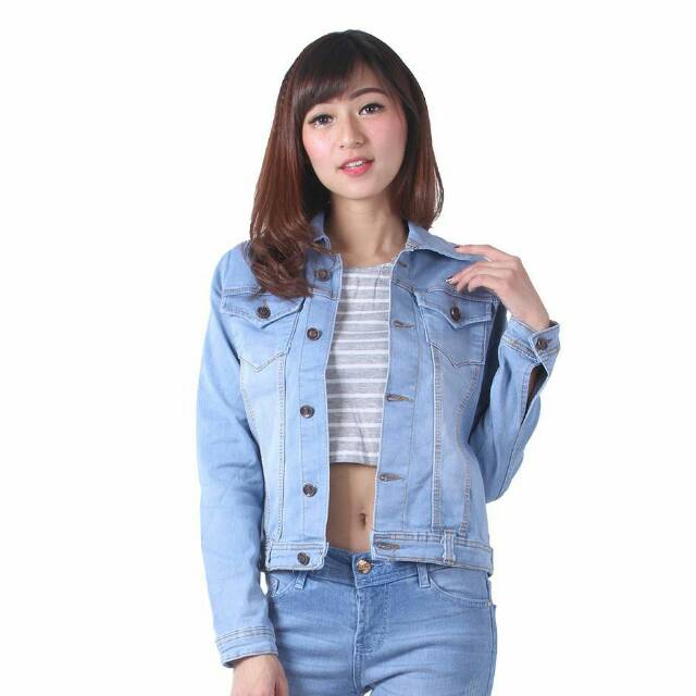 orange denim jacket outfit