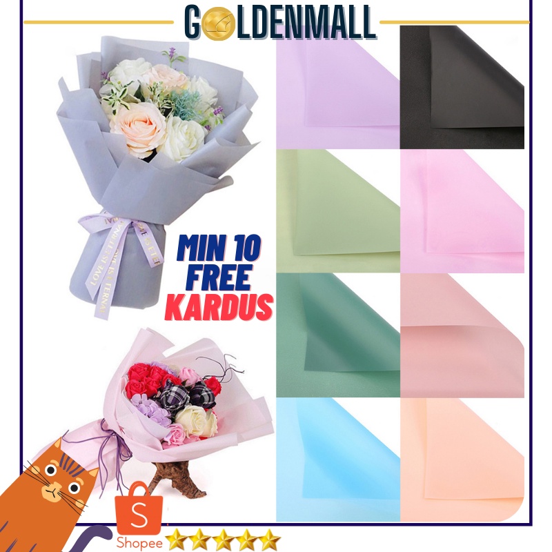 KB30 FLOWER WRAPPING FULL COLOR OPP BOLD &amp; TRANSPARENT CELLOPHANE (ECER) KERTAS BUKET BUNGA WATERPROOF [1KG=92PCS]