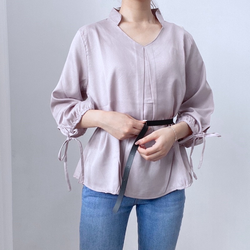 RAYLE Blouse Korea Long Sleeve Tunik Wanita 0286