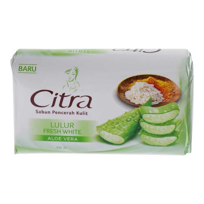 Citra Soap Lulur  Fresh White Aloe Vera 70gr - 5pcs