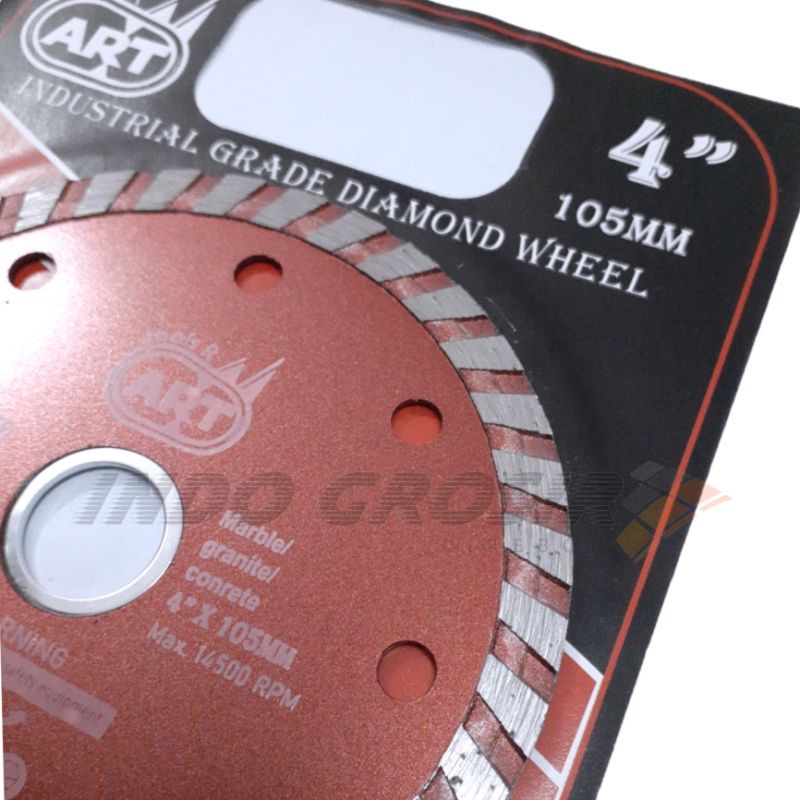 ART Industrial Grade Diamond Wheel Turbo 4&quot; Mata Potong Granit Keramik Marble Basah Kering Dry Wet 4 inch