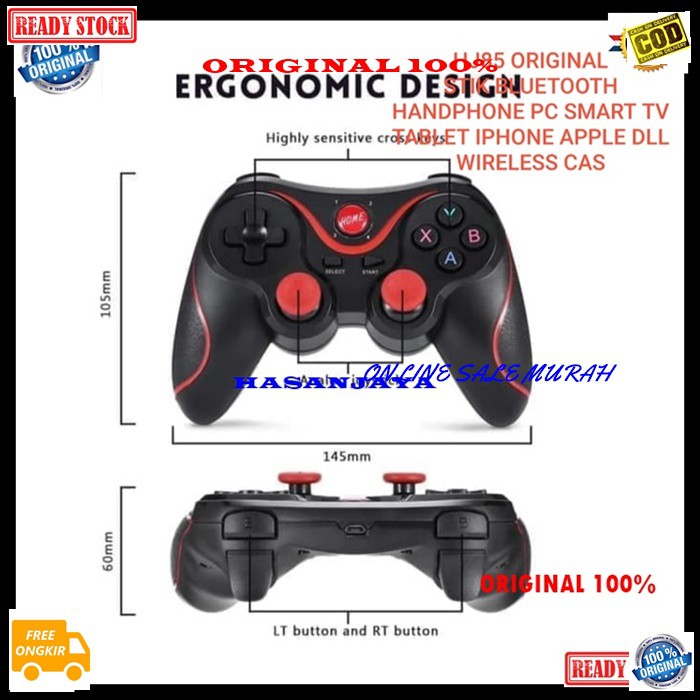 G268 Gamepad Stik Bluetooth online gaming stick HP game setik handphone androit ios joystik bluetoot bluetot wireless wireles gamer baterai cas laptop pc komputer cpu setik offline mulitfungsi universal G268   BISA SEGALA JENIS HP. TV BOX. KOMPUT