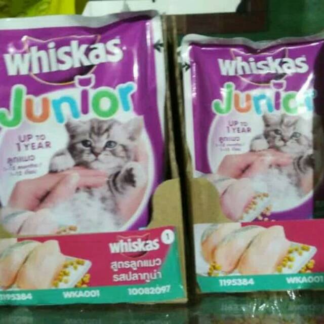 Makanan kucing Whiskas basah