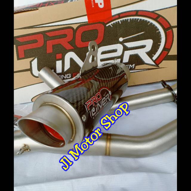 Knalpot Pro Liner Proliner TR1 R Carbon Short Long Vixion R15 CB150 CBR150 R Sonic Fu MX King GSX