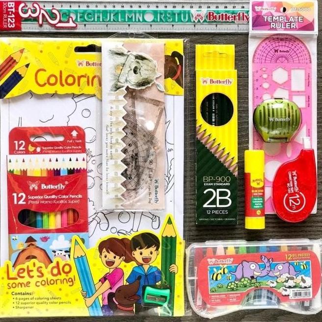 

Butterfly Stationery - School Kit - Paket Alat Tulis Sekolah