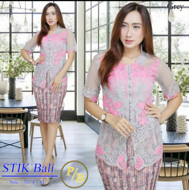 Realpic Stelan Kebaya Bordir Stik Original Butik