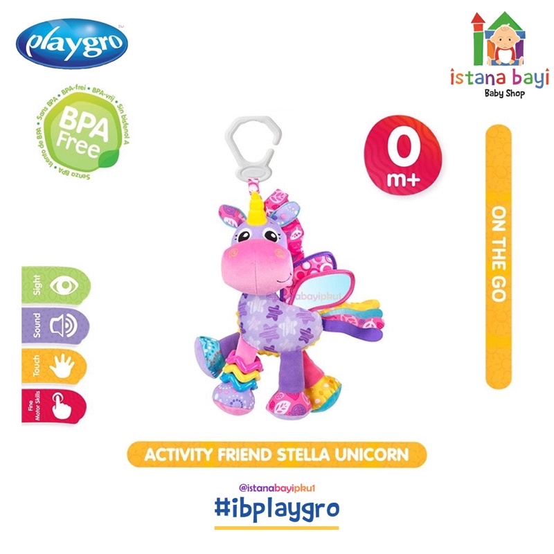 Playgro Activity Friend Stella Unicorn &amp; Giraffe/Playgro mainan bayi/mainan Stroller