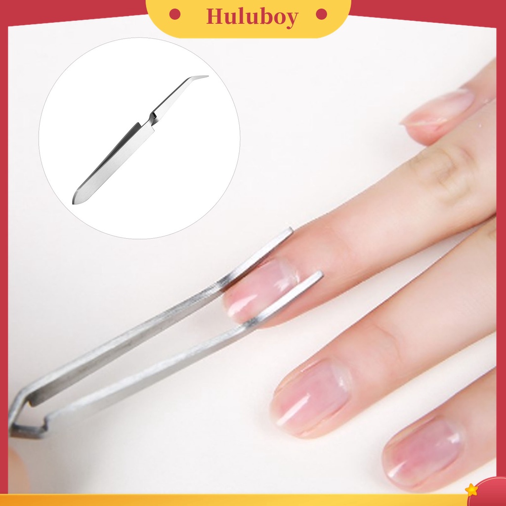 Huluboy Huluboy♡ Pinset Penjepit Kuku Bahan Stainless Steel Untuk Manicure