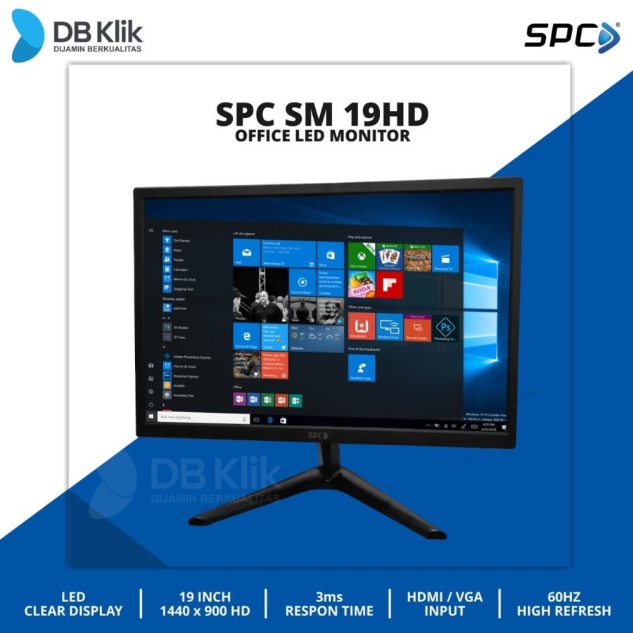 DOT PIXEL - SPC OFFICE MONITOR LED Monitor SPC SM-19HD 19 inch ...