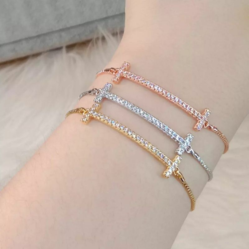 Gelang Serut Titanium Wanita Anti Karat, Dijamin 100% kualitasnya, COD + Gratis Ongkir, Stok Ready bisa langsung di order dan siap langsung kirim