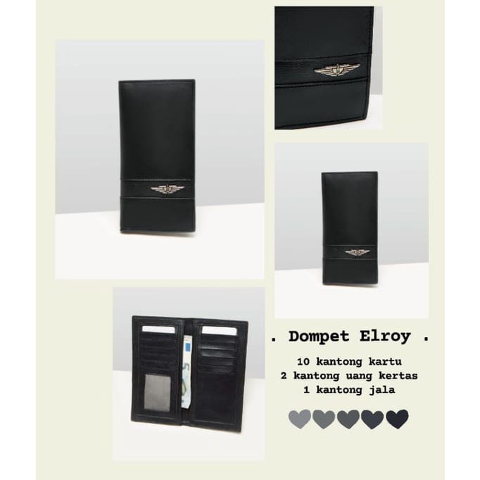 Dompet Panjang Kulit Pria Elroy Black Alive Sophie Martin Paris Original Promo Kekinian Long Wallet 