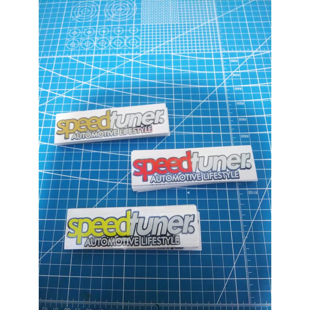 Sticker cutting speedtuner reflektif 12x3 cm (A3)