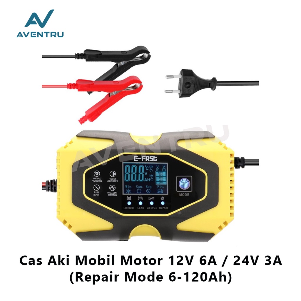 Charger Cas Charge Aki Accu Mobil Motor 12V / 24V 120Ah 150Ah