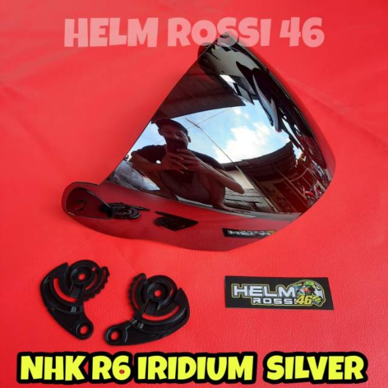 kaca helm NHK r6 + rachet kaca helm nhk (clear)