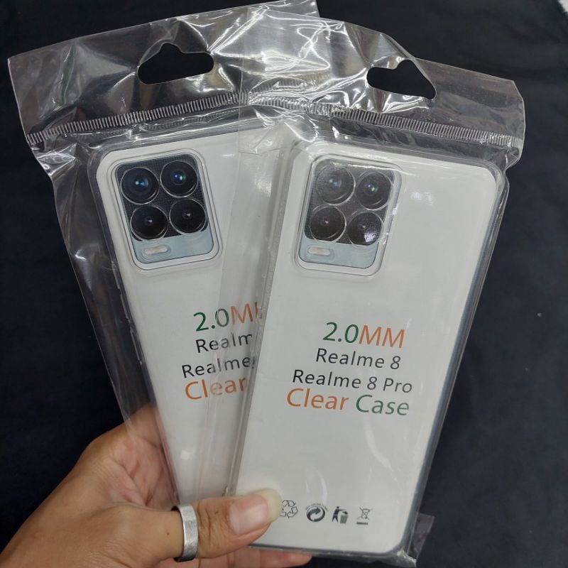 silicon clear case 2mm realme 8/realme 8 pro