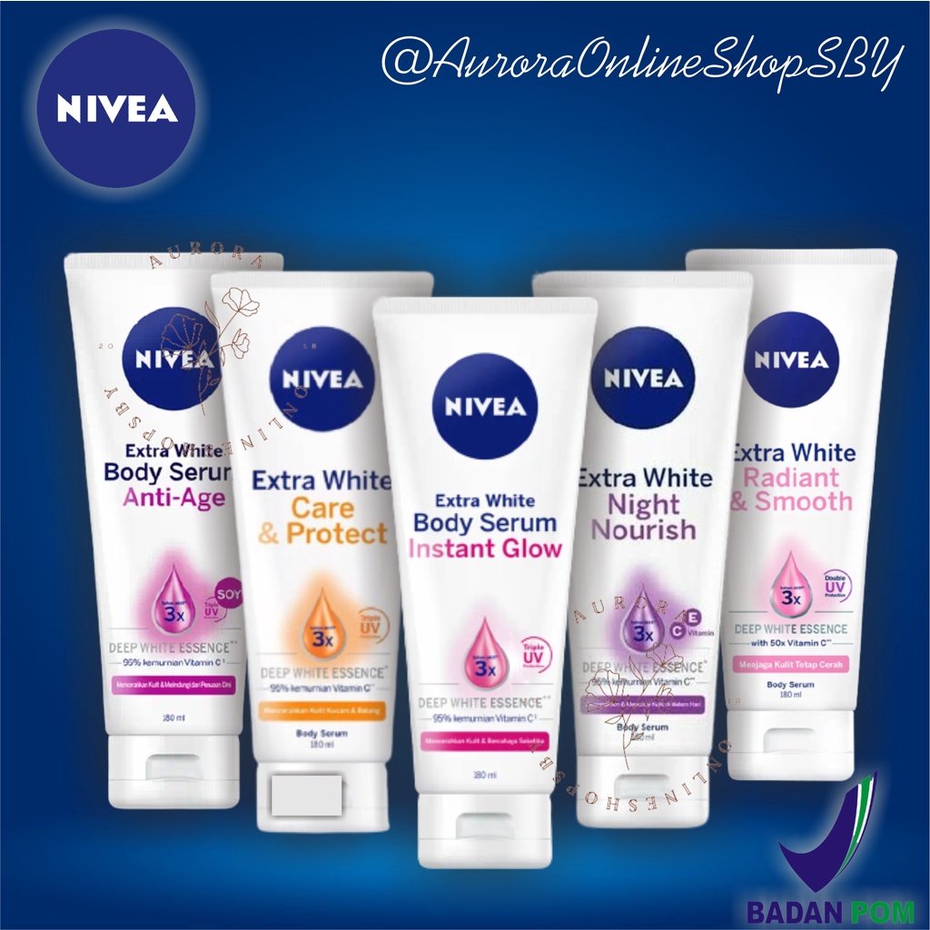 Nivea Extra White Body Serum & Lotion 180ml | Nivea Body Lotion | Nivea Body Serum