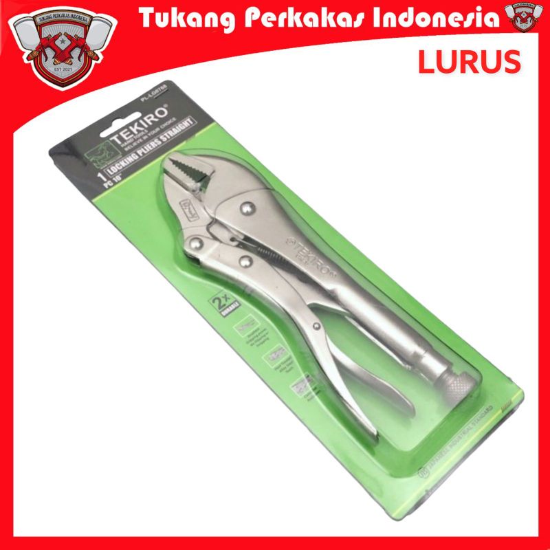 TEKIRO TANG BUAYA LURUS 10 INCH  TANG JEPIT TANG BAIS