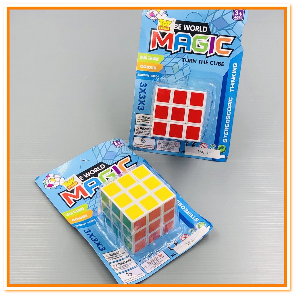 MAINAN RUBIK BLOK PUTAR 3 X 3 DAN RUBIK KECIL 218-C13