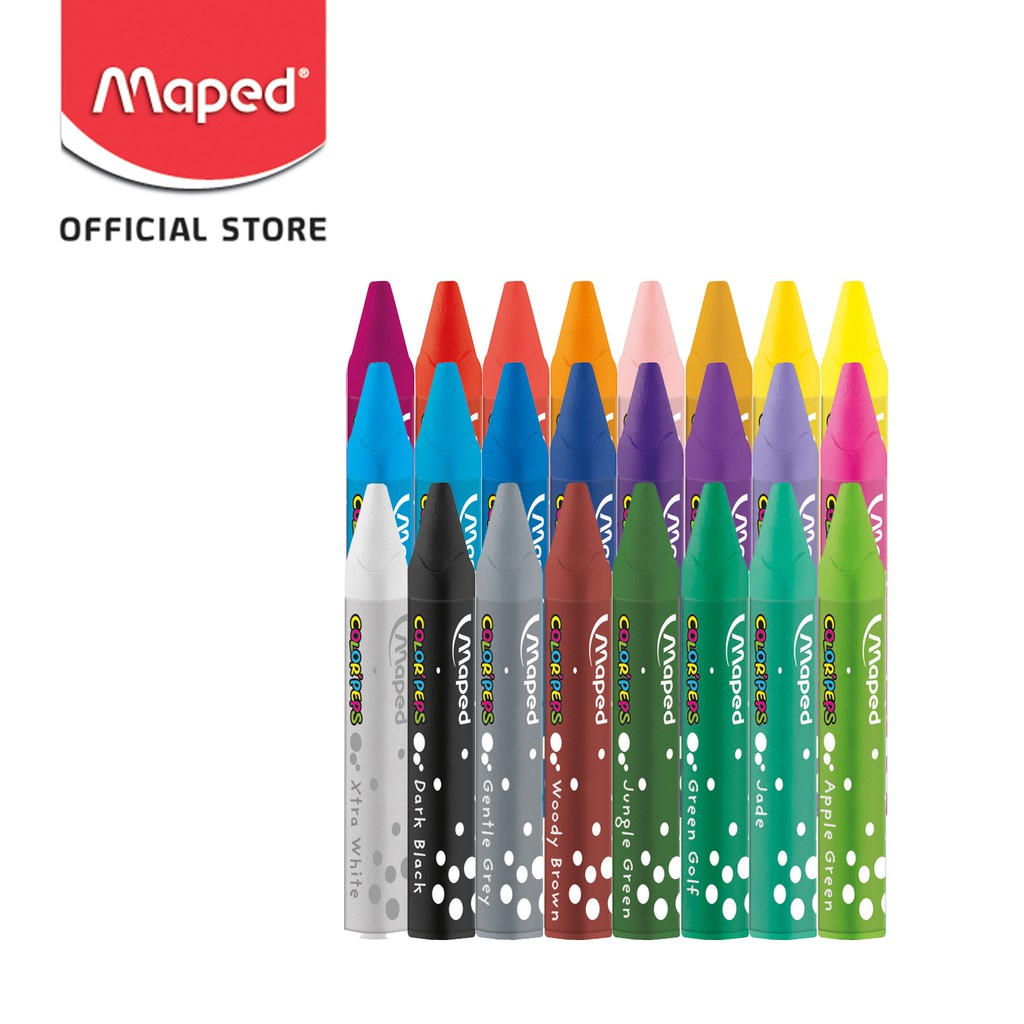 Maped Crayon Oil Pastel 24 Cardboard Shopee Indonesia