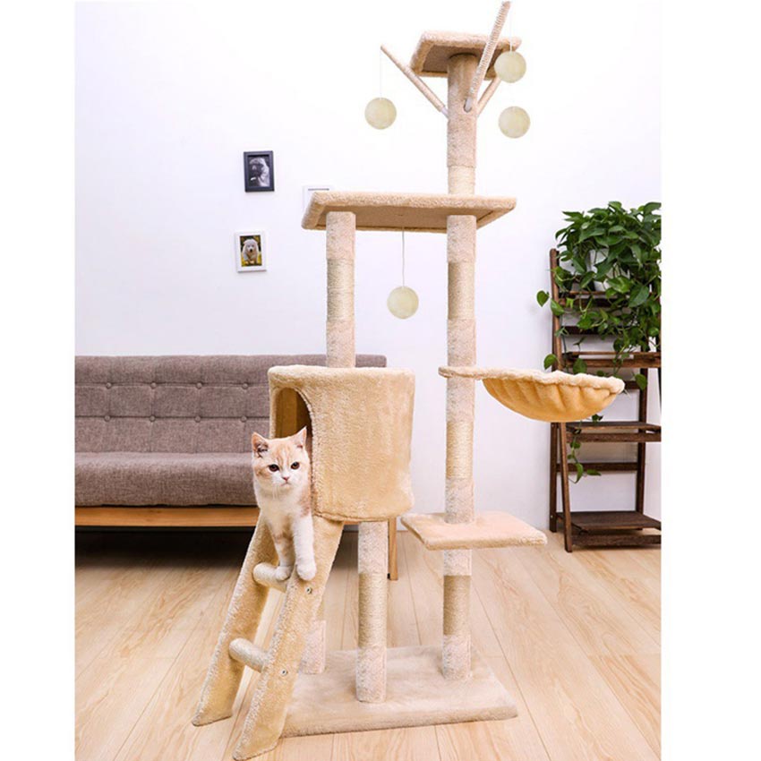 Cat Condo / Cat Tree / Mainan Garukan Kucing /Pohon Bermain Kucing / Kandang Rumah Kucing / Kondo Kucing /Cat Play  /Cat Tower /tempat main kucing