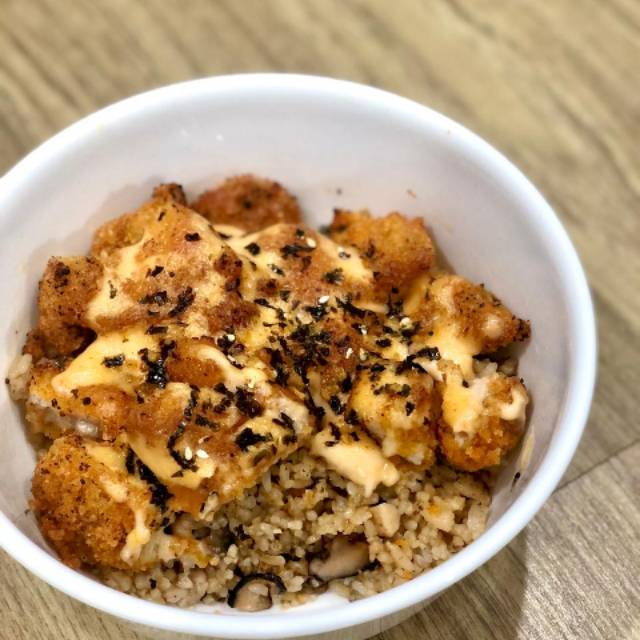 

Inari Mentai Rice Chicken Katsu