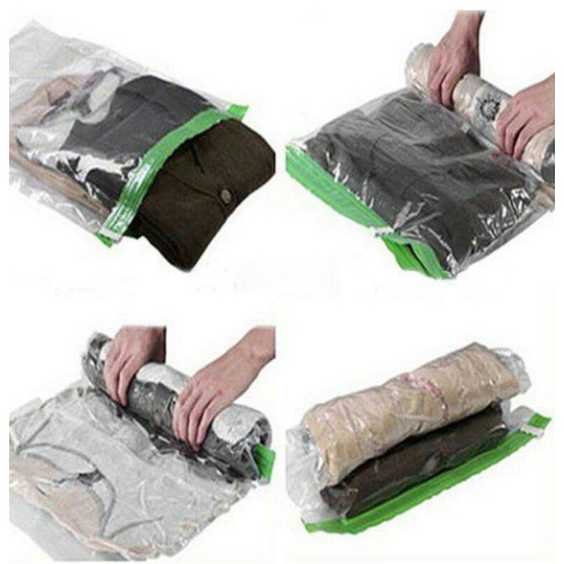 Plastik Tas Travel Organizer 1 Pcs Plastik Vakum Kompres VB-70 Travel Organizer Plastik