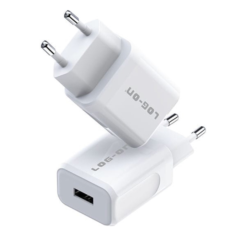 ADAPTOR CHARGER - BATOK CHARGER LOG ON 1USB 2,4a LO-C27 AUTO ID 12W-2