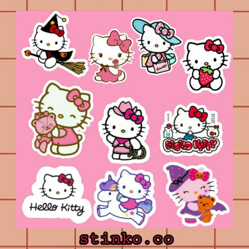 

[30PCs] STICKER STIKER HELLO KITTY UNTUK LEMARI/PINTU/LAPTOP/SCRAPBOOK/DIARY/JOURNAL