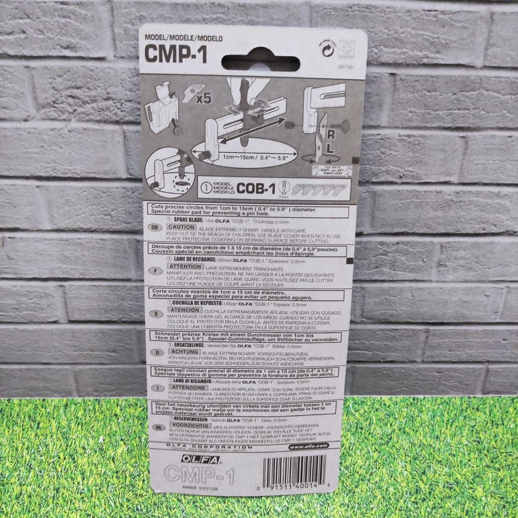 

gk OLFA CMP-1 Pisau Jangka Potong Lingkaran 1 - 15 cm Compass Cutter